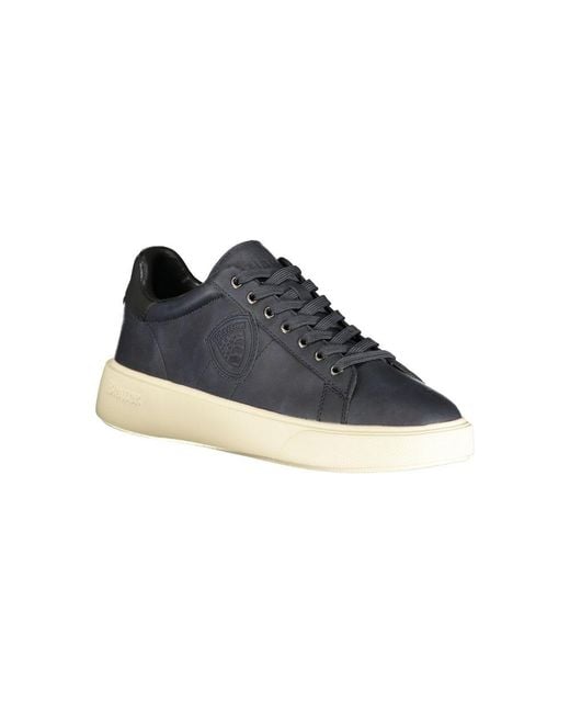 Blauer Blue Polyester Low Top Sneakers for men