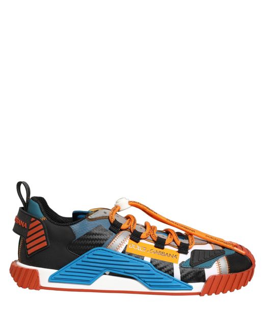 Dolce & Gabbana Blue Multicolor Low Top Ns1 Men Sneakers Shoes for men