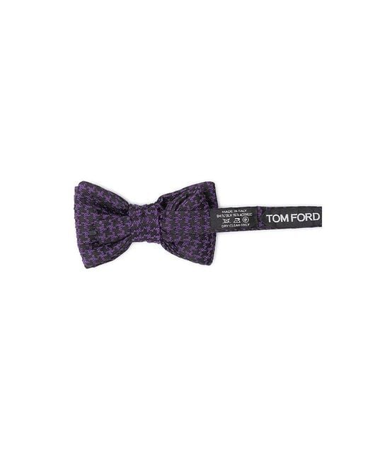 Tom Ford Purple Multicolor Silk Bowtie for men