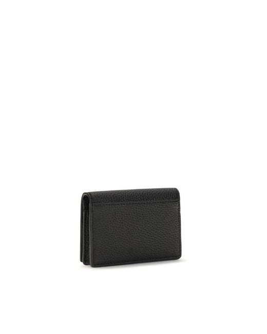 Ganni Black Recycled Polyester Wallet