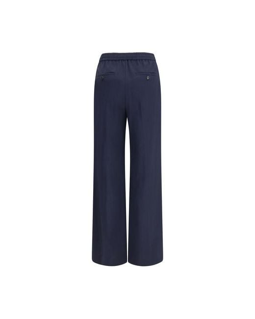 Max Mara Blue Wool Oves Aries Casual Pants