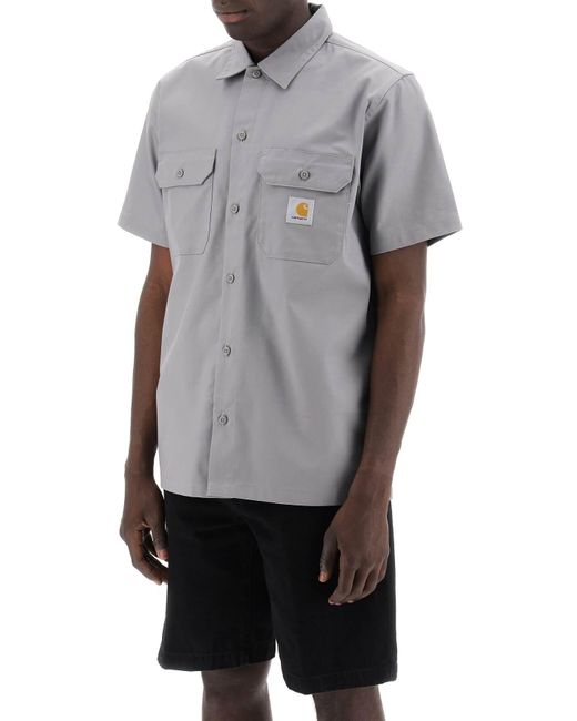 Carhartt Gray Short-Sleeved S/S Master Shirt for men