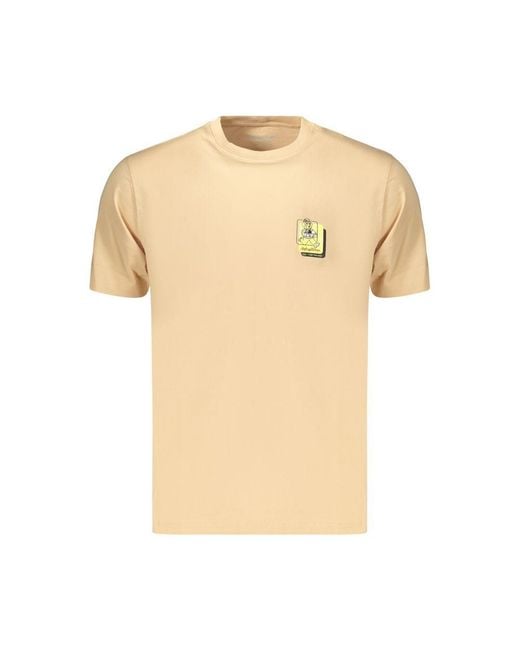 Refrigiwear Natural Beige Cotton Men's T Shirt for men