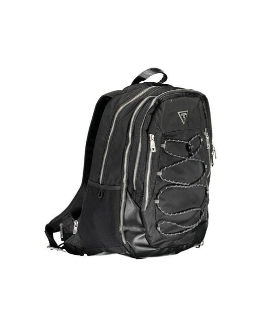 Guess Black Polyamide Backpack for men
