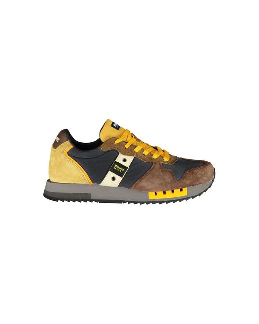 Blauer Yellow Chic Contrast Lace-Up Sneakers for men
