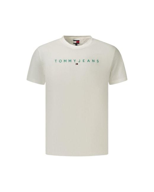 Tommy Hilfiger White Cotton Men's T for men