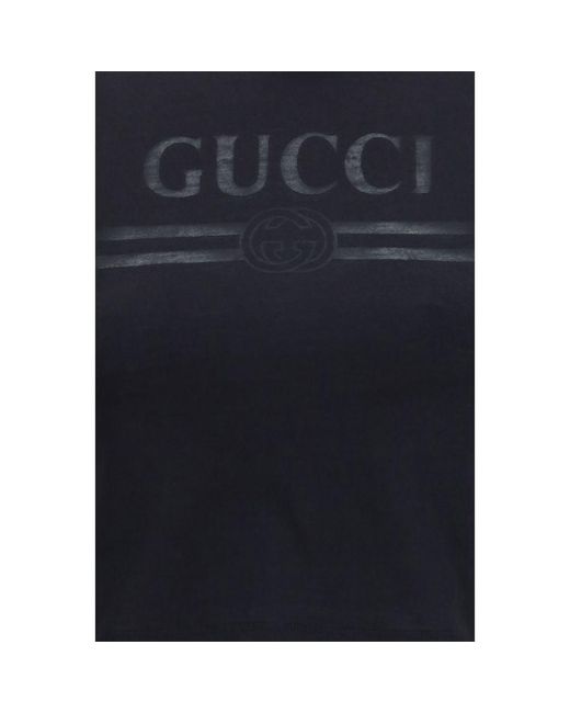 Gucci Blue Black Cotton T
