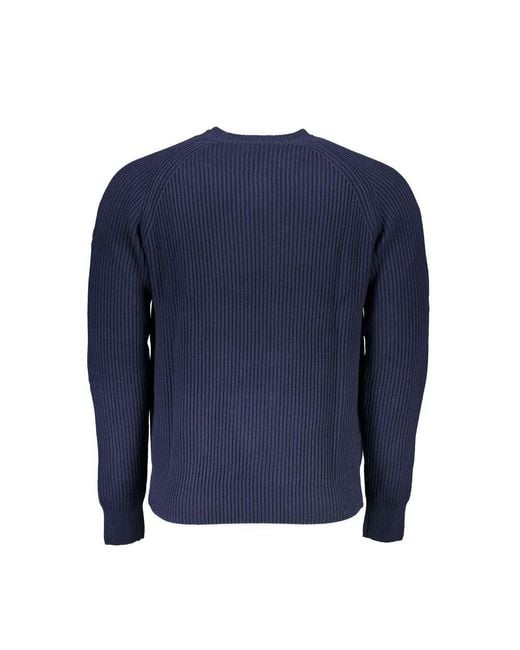 North Sails Blue Cotton Men Sweater for men