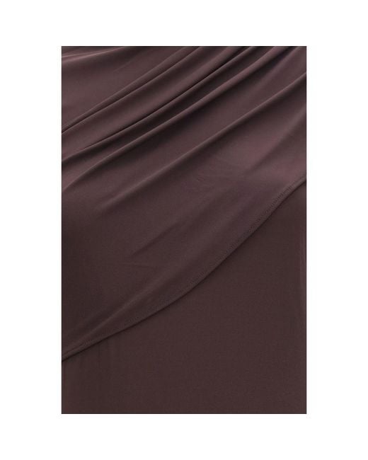 Courreges Brown Viscose Casual Dress