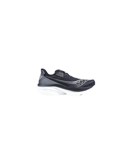 Saucony Blue Black And White Textile Athletic Sneakers for men