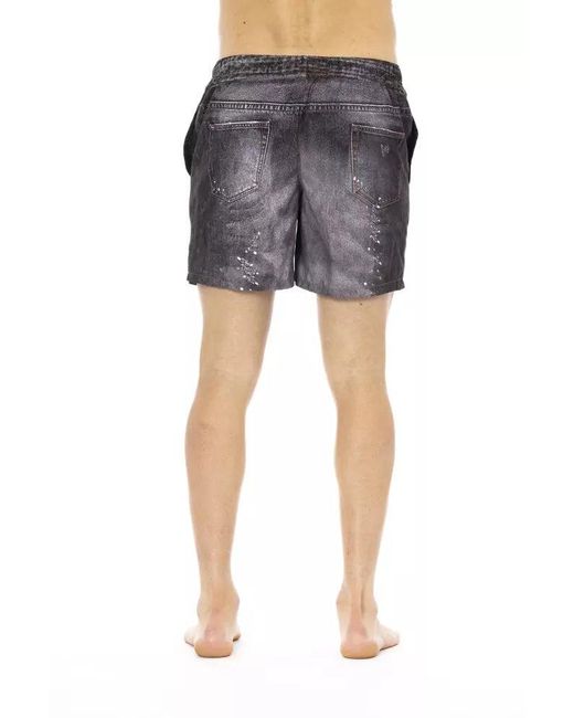 Just Cavalli Blue Polyester Swim Short for men