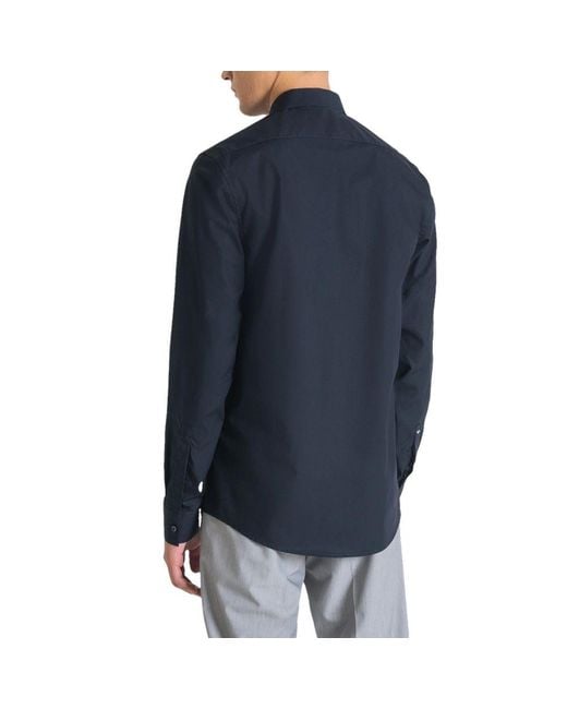 Antony Morato Blue Cotton Shirt for men