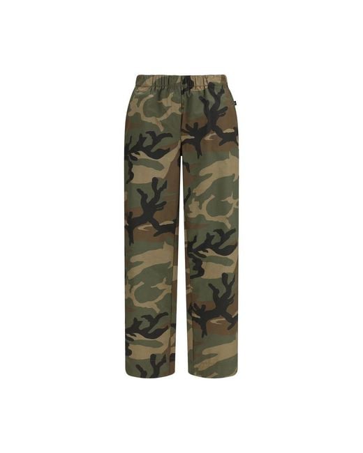 Ella Green Bicolor Cotton Casual Pants