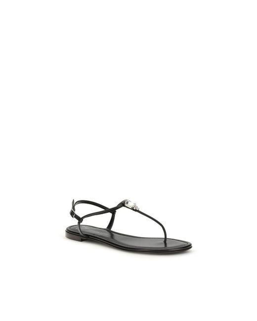 Giuseppe Zanotti Black Flat Sandals