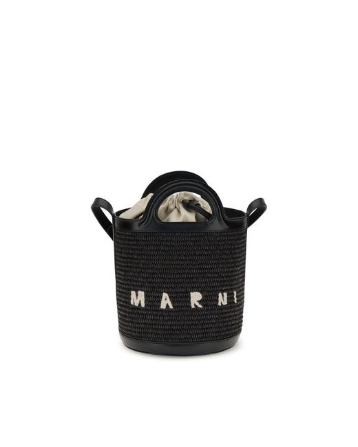 Marni Black Tropicalia Bucket Bag for men
