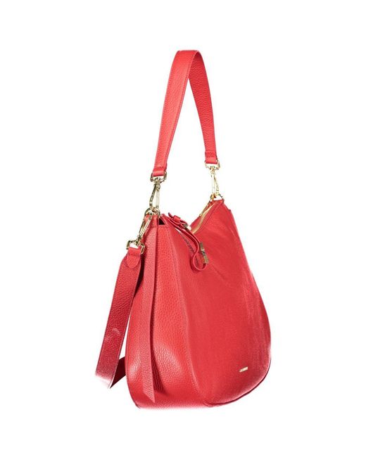 Coccinelle Red Leather Handbag