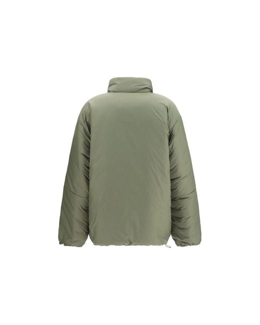 Miu Miu Green Bicolor Goose Down Shell Jacket