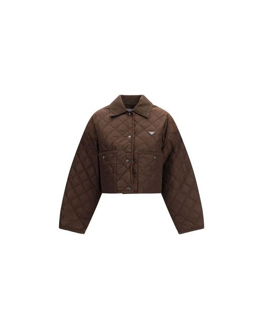 Prada Brown Recycled Polyamide Full