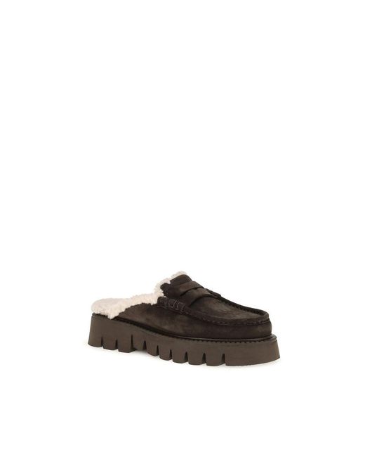 Pedro Garcia Brown Calf Leather Bos Taurus Mules