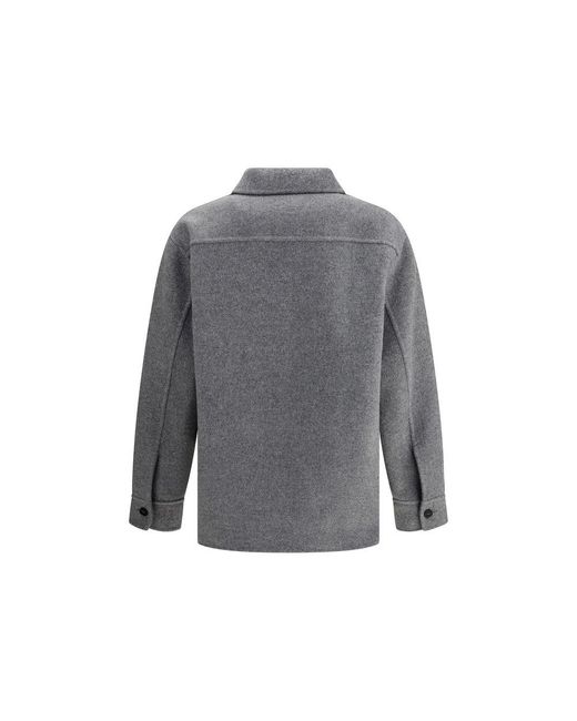 Jil Sander Gray Shirt Jacket for men
