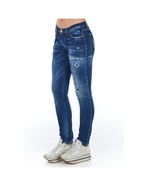 Frankie Morello Blue Cotton Jeans