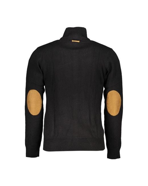 Gianmarco Venturi Black Cotton Men's Cardigan for men