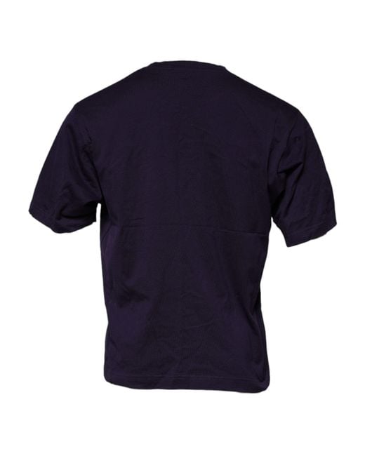 Dolce & Gabbana Blue Dg Tshirt Short Sleeves for men