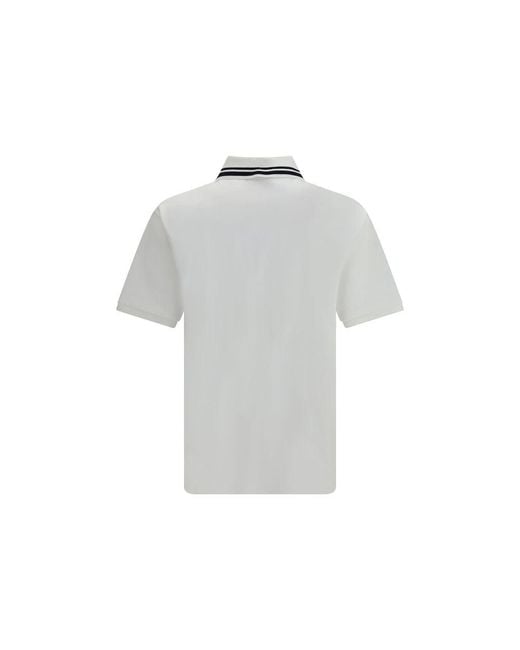 Gucci White Cotton Polo Shirt for men