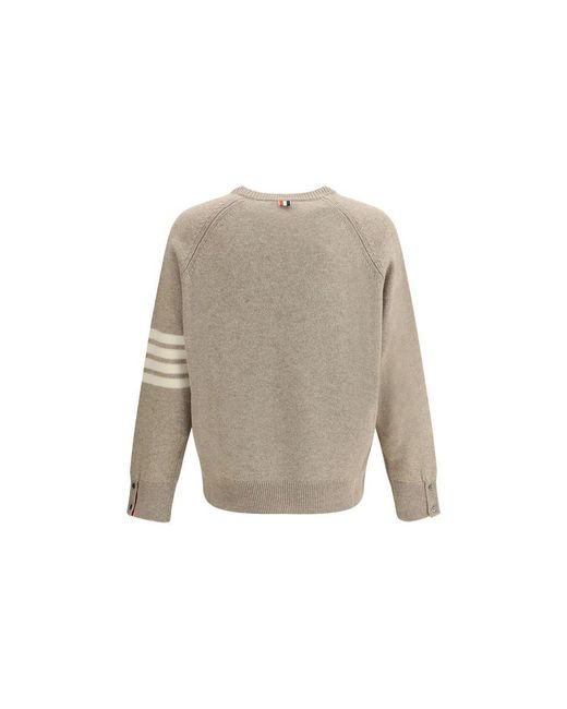 Thom Browne Gray Wool Sweater for men