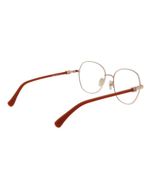 Max Mara Brown Gold Metal Glasses (frames)