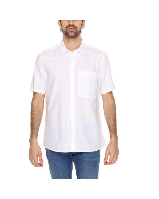 Antony Morato White Linen Shirt for men