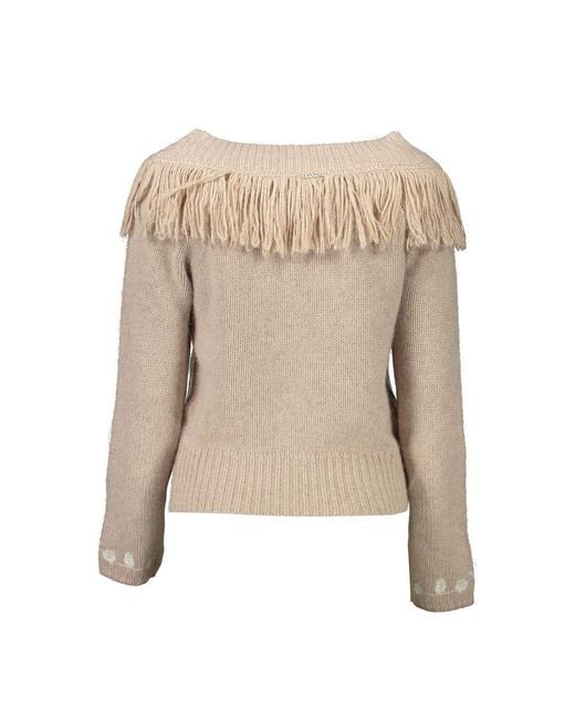 Blugirl Blumarine Natural Beige Viscose 's Sweater