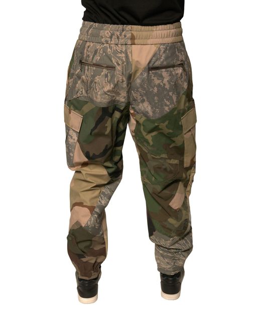 Dolce & Gabbana Multicolor Camouflage Jogger Sweatpants Pants for men