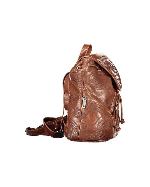 Desigual Brown Polyurethane 's Backpack