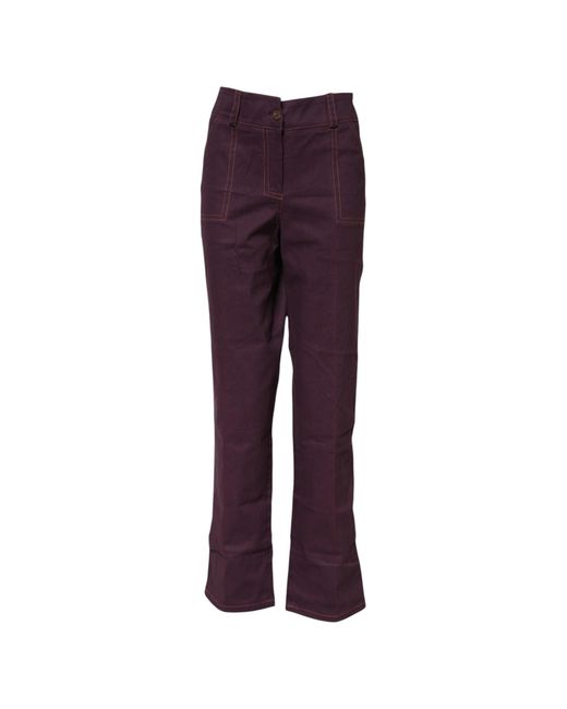 Bencivenga Purple High Waisted Tapered Pants