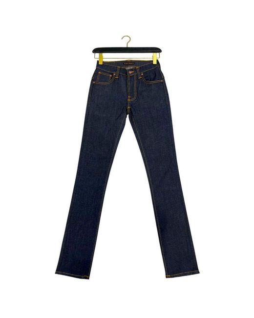 Nudie Jeans Blue Cotton Jeans