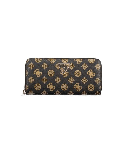 Guess Green Brown Polyethylene Wallet