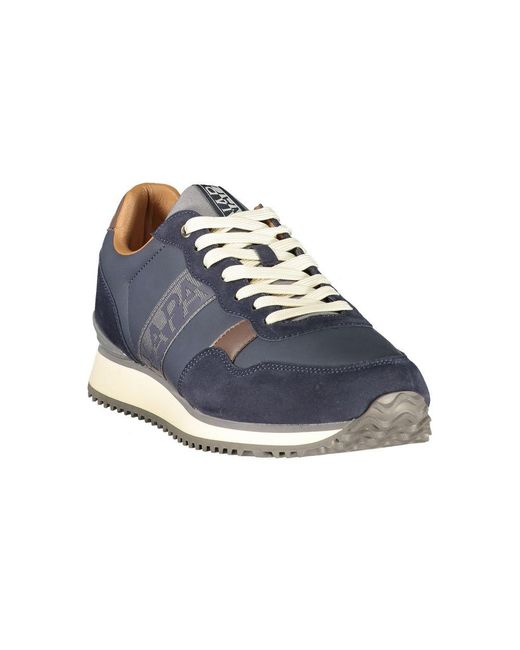 Napapijri Blue Polyester Men's Sneaker for men
