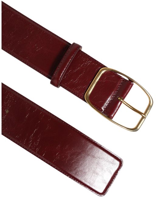 Dolce & Gabbana Brown Wide Leather Belt