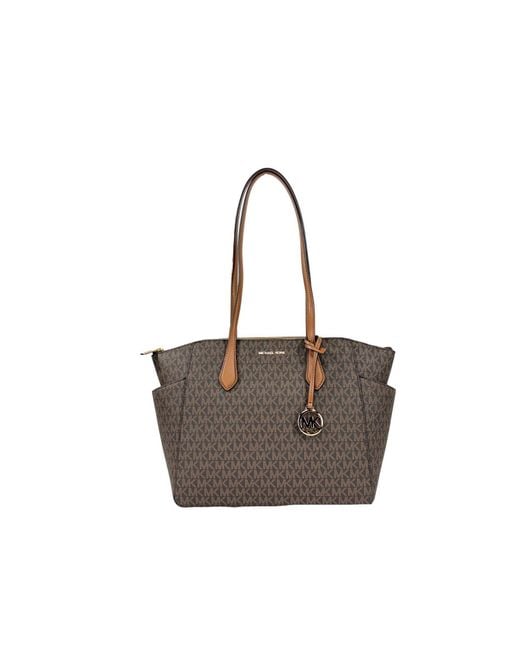 Michael Kors Black Marilyn Medium Signature Tote Bag Purse