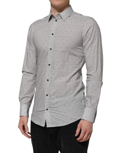 Dolce & Gabbana Gray Formal Shirts for men