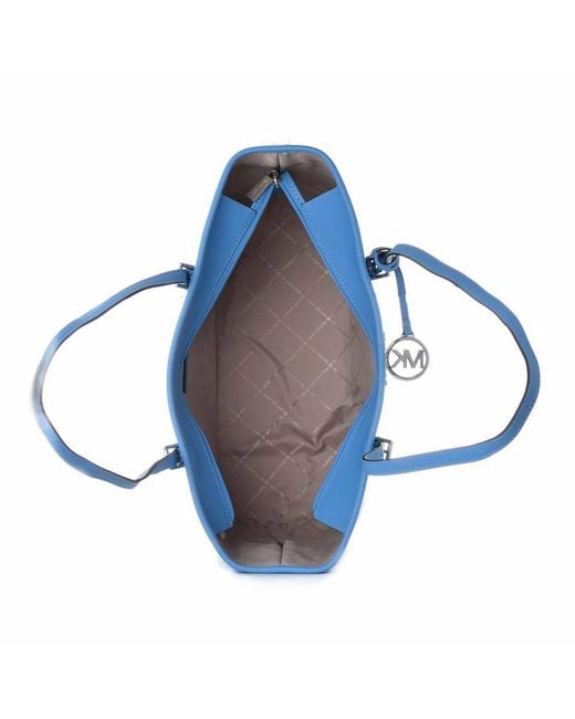 Michael Kors Blue Canvas Tote Bag