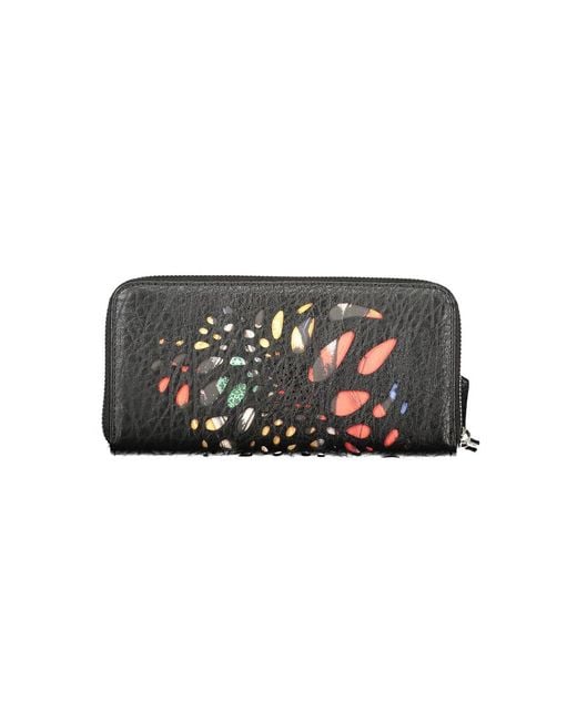 Desigual Black Nero Polyurethane S Wallet