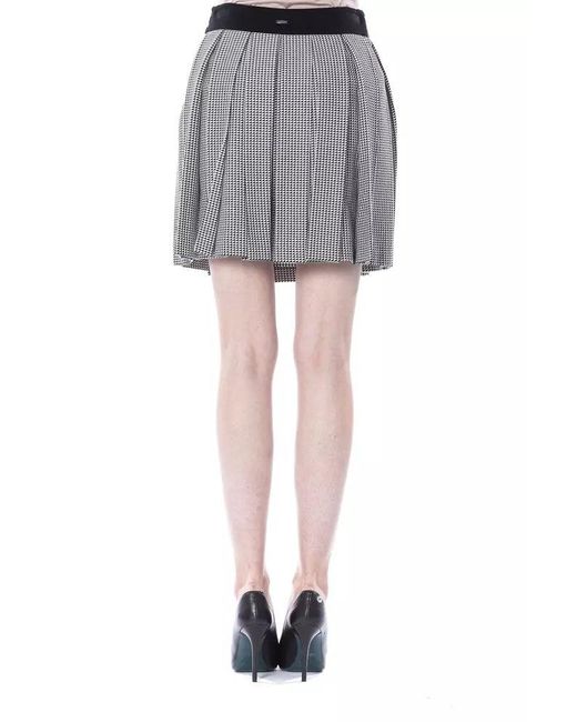 Byblos Gray Chic Monochrome Tulip Skirt