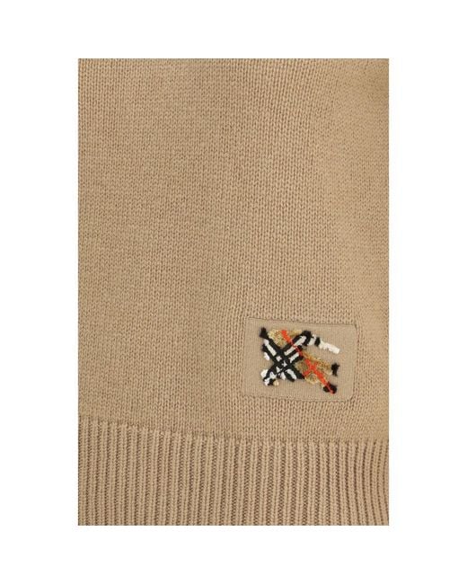 Burberry Natural Beige Cashmere Sweater