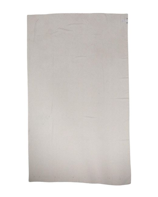 Dolce & Gabbana Gray Polka Dots Polyester Wrap Shawl Scarf