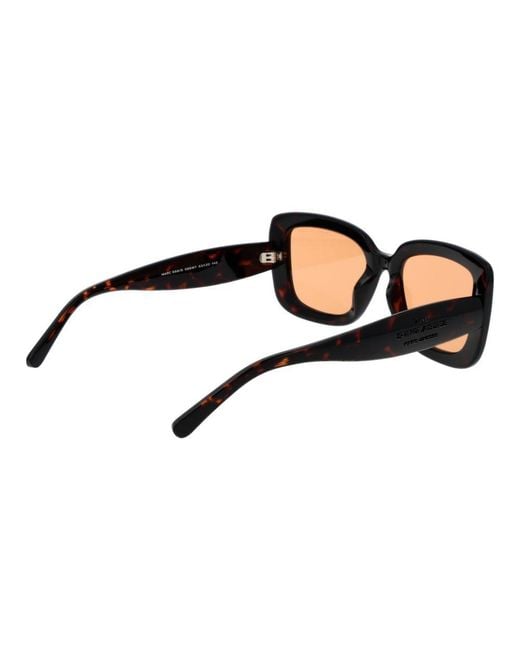 Marc Jacobs Black Brown Plastic Sunglasses