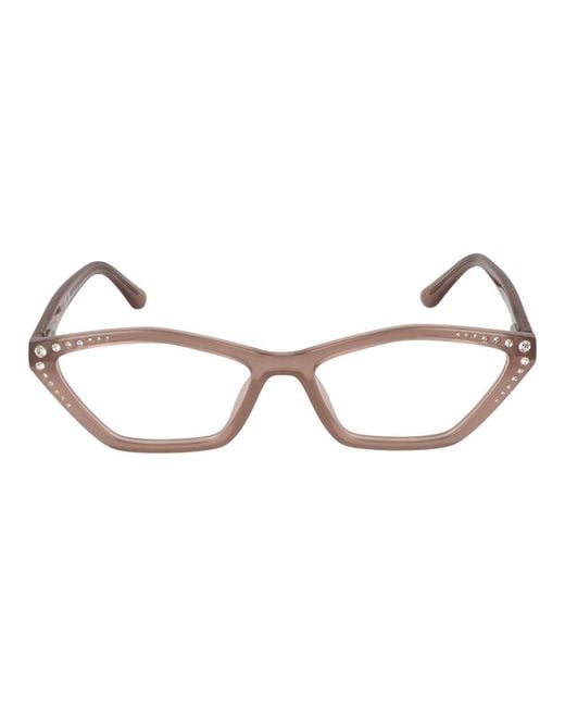 MARCIANO BY GUESS Brown Beige Plastic Glasses (frames)