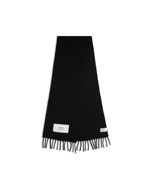 Maison Kitsuné Black Polyamide Scarf for men