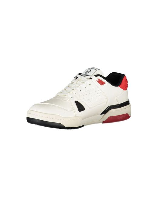 Sergio Tacchini White Chic Sports Sneakers With Contrast Details for men